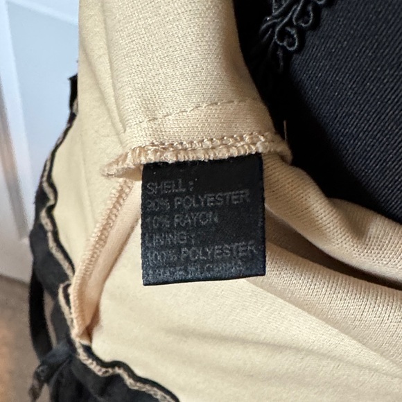 Vintage Betsey Johnson Embroidered Black Lace Dress with mermaid bottom. - Picture 9 of 9